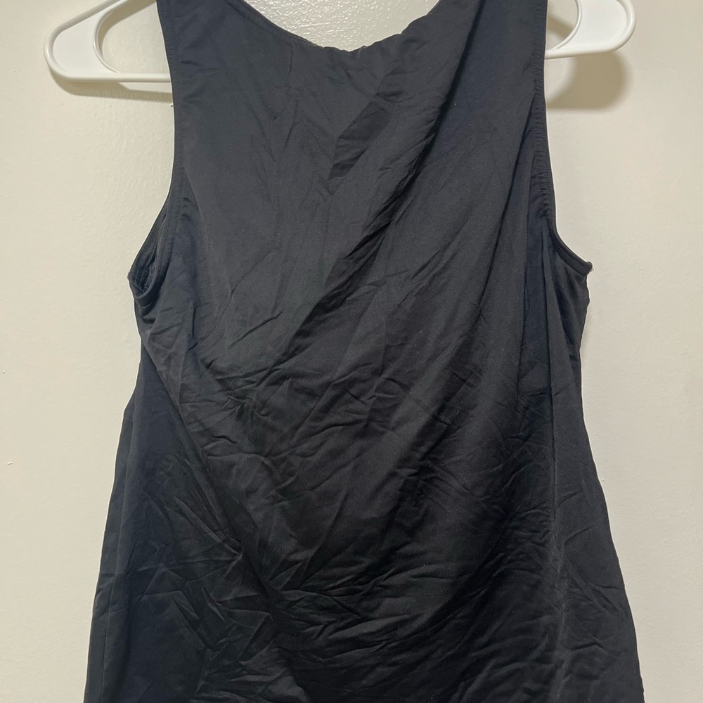 Lands' End Black Shapewear Top sz 12